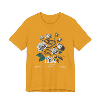 Rose and Snake Graphic Tee – Gothic Floral Vintage Shirt