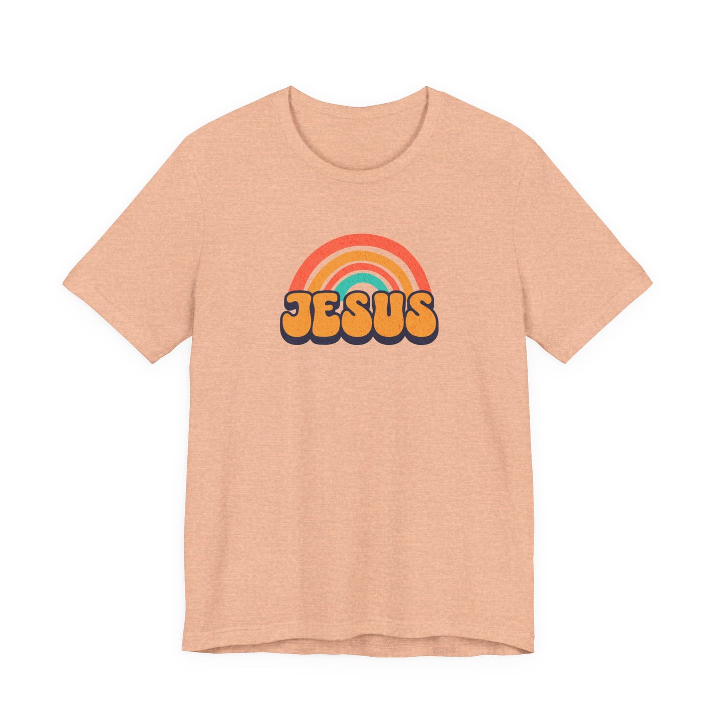 Jesus Rainbow T-Shirt — Retro Christian Faith Tee