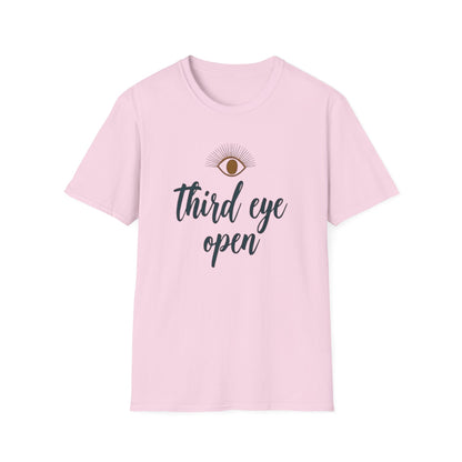 Third Eye insight, Open Unisex Softstyle T-Shirt, Spiritual Gift, Graphic Tee, Meditation Apparel, Casual Wear, Yoga Clothing, Unique T-Shirt - Psychonaut Swag