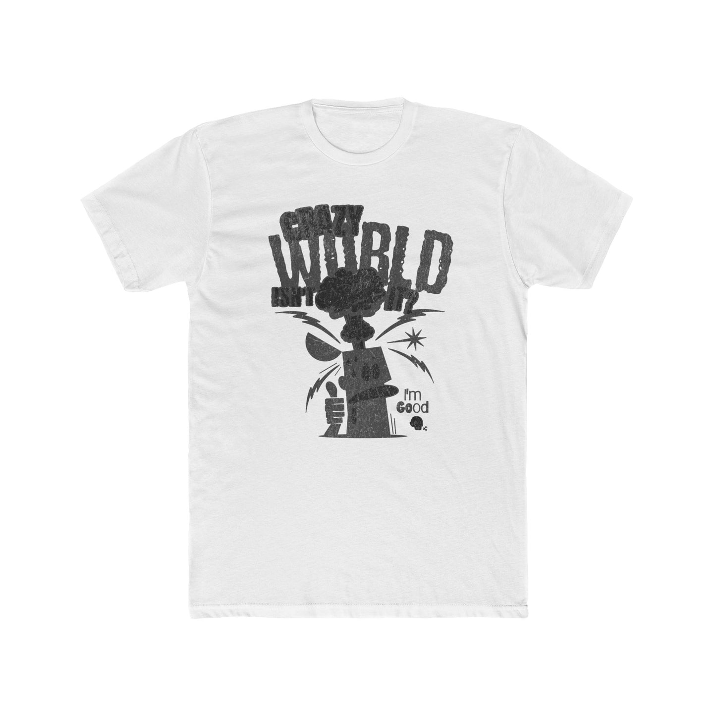 Crazy World, Unisex Cotton Crew Tee