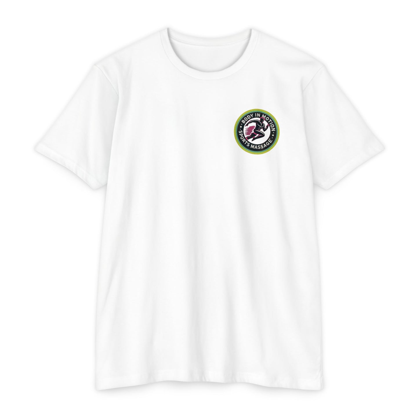 Sports Massage, Retro Camper Badge T-Shirt — Vintage RV Travel Logo Tee