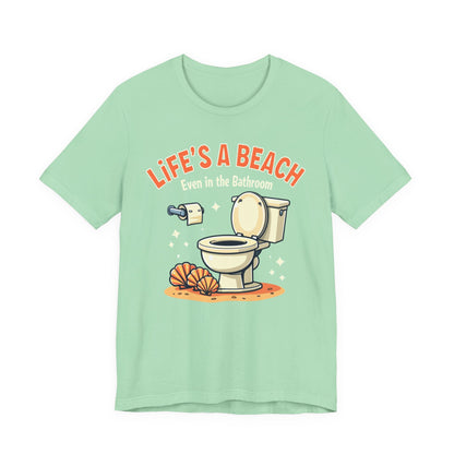 Life's a Beach, Unisex Short Sleeve Shirt - Psychonaut Swag