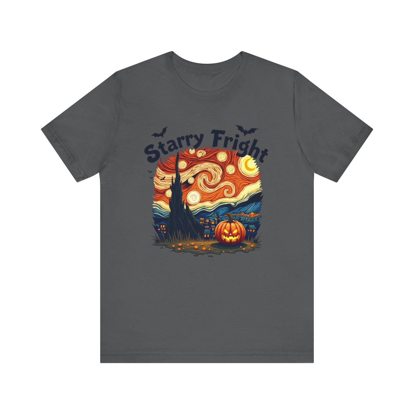 Starry Fright Halloween Tee, Unisex Ghost Graphic Shirt, Spooky Fall Fashion, Halloween Costume Tee, Pumpkin Art T-Shirt, Gift for [...]