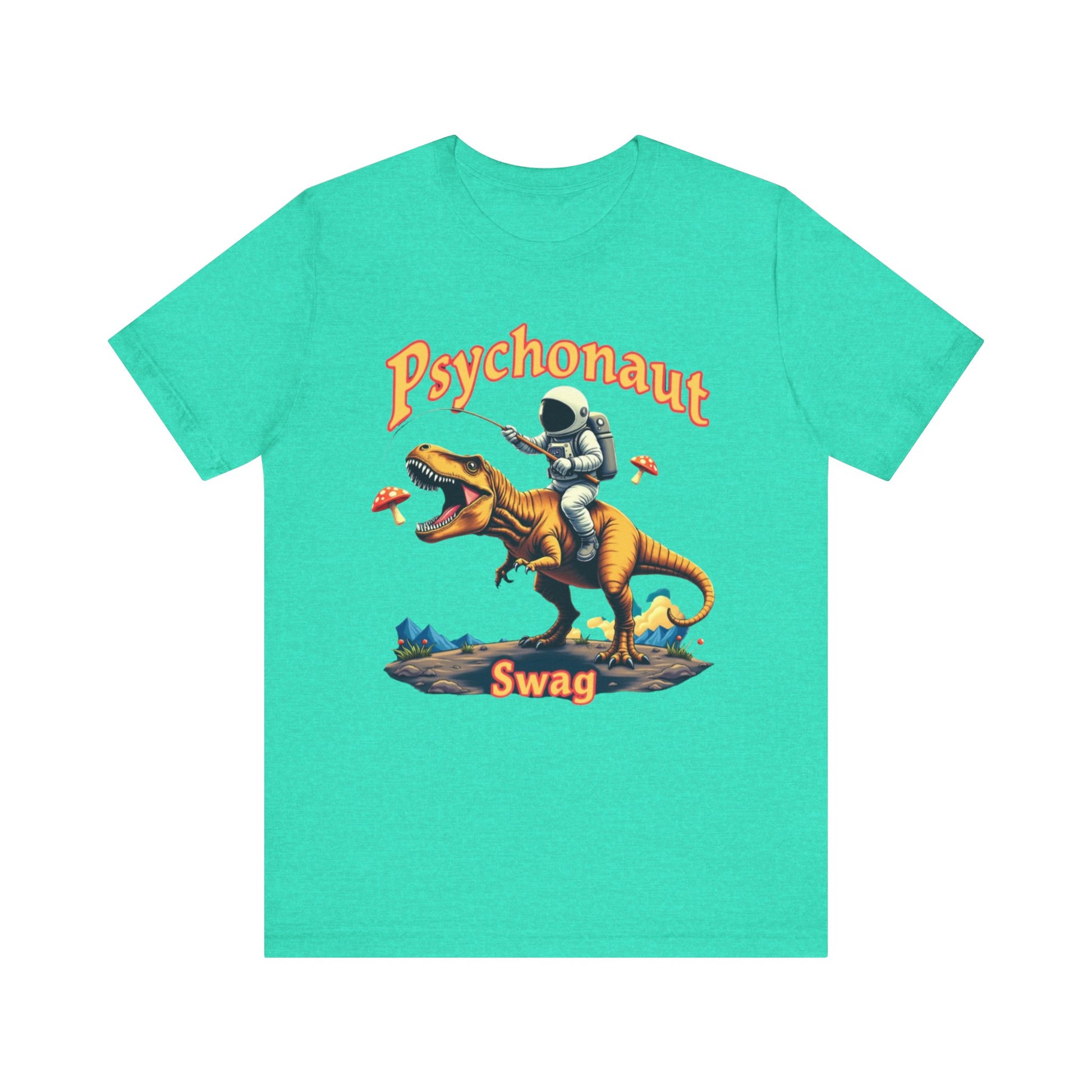 Psychonaut T-Rex Tee - Cool Retro Unisex Jersey Short Sleeve Shirt, Perfect for Gifts, Festivals, and Everyday Wear - Psychonaut Swag