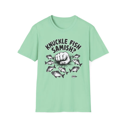Knuckle Fish Samish,  T-Shirt, Perfect for Anglers, Gift for Fishermen, Casual Wear, Outdoor Activities, Humor Shirt