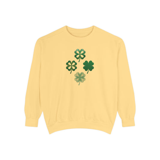 Clovers Unisex Garment-Dyed Sweatshirt