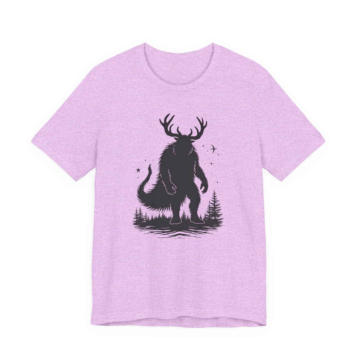 Krampus Squatch T-Shirt — Deer-Antlered Sasquatch Graphic Tee