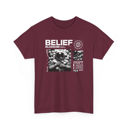 Astronaut Belief, Unisex Heavy Cotton Tee