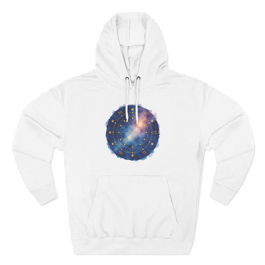 Galaxy Constellation Hoodie — Cosmic Star Map Fleece Pullover