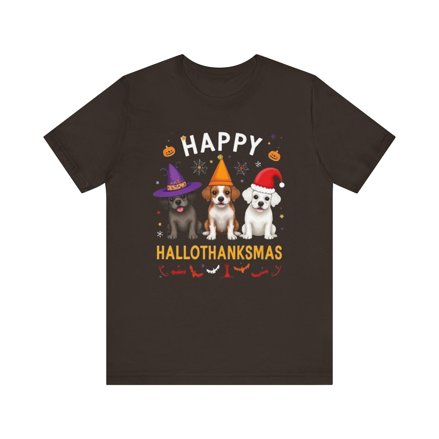 Holiday Trifecta tee, Funny Halloween T-Shirt for Parties, Unisex Short Sleeve Tee, Spooky Holiday Apparel, Gift for Halloween Lovers