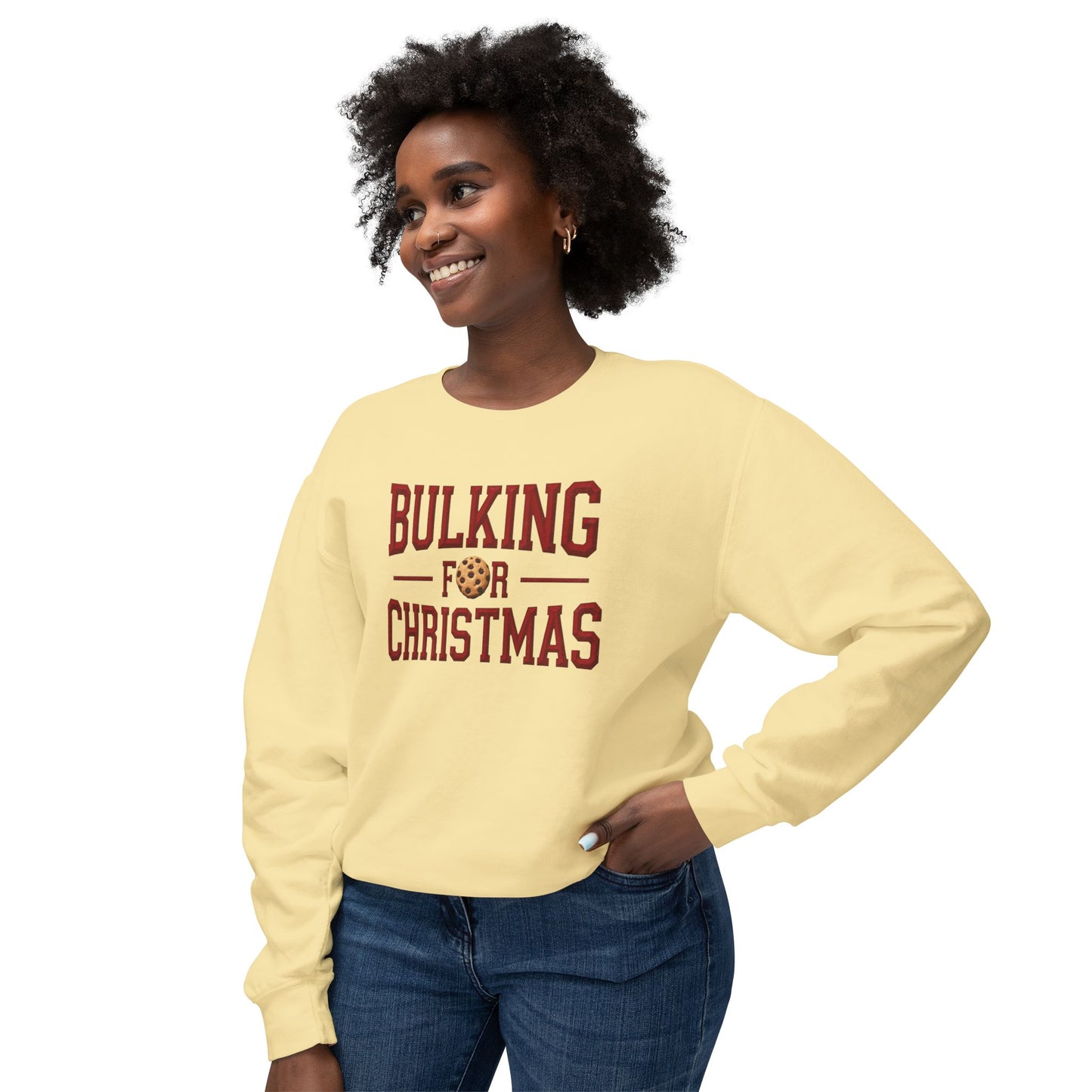 Bulking for Christmas Sweatshirt — Funny Holiday Cookie Eating Crewneck