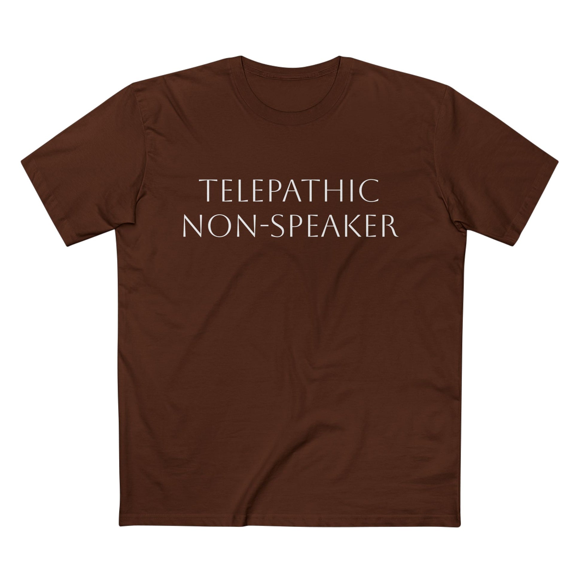 Telepathic Non-Speaker, Adult Staple Tee - Psychonaut Swag