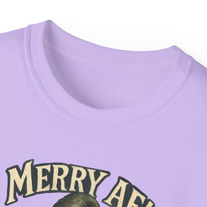 T‑Shirt — 'Merry AF' Vintage Grouchy Elf Christmas Tee