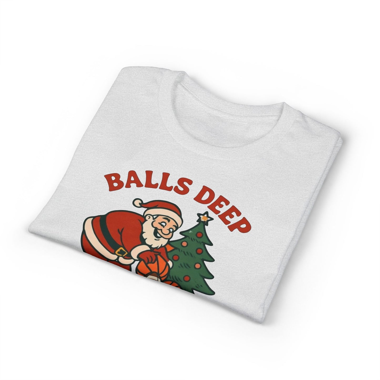 Santa Balls Deep, Unisex DryBlend® T-Shirt