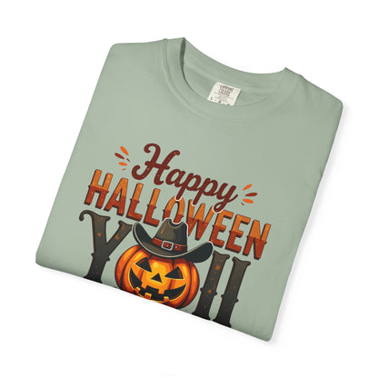 Halloween T-Shirt — "Happy Halloween You" Pumpkin Witch Graphic