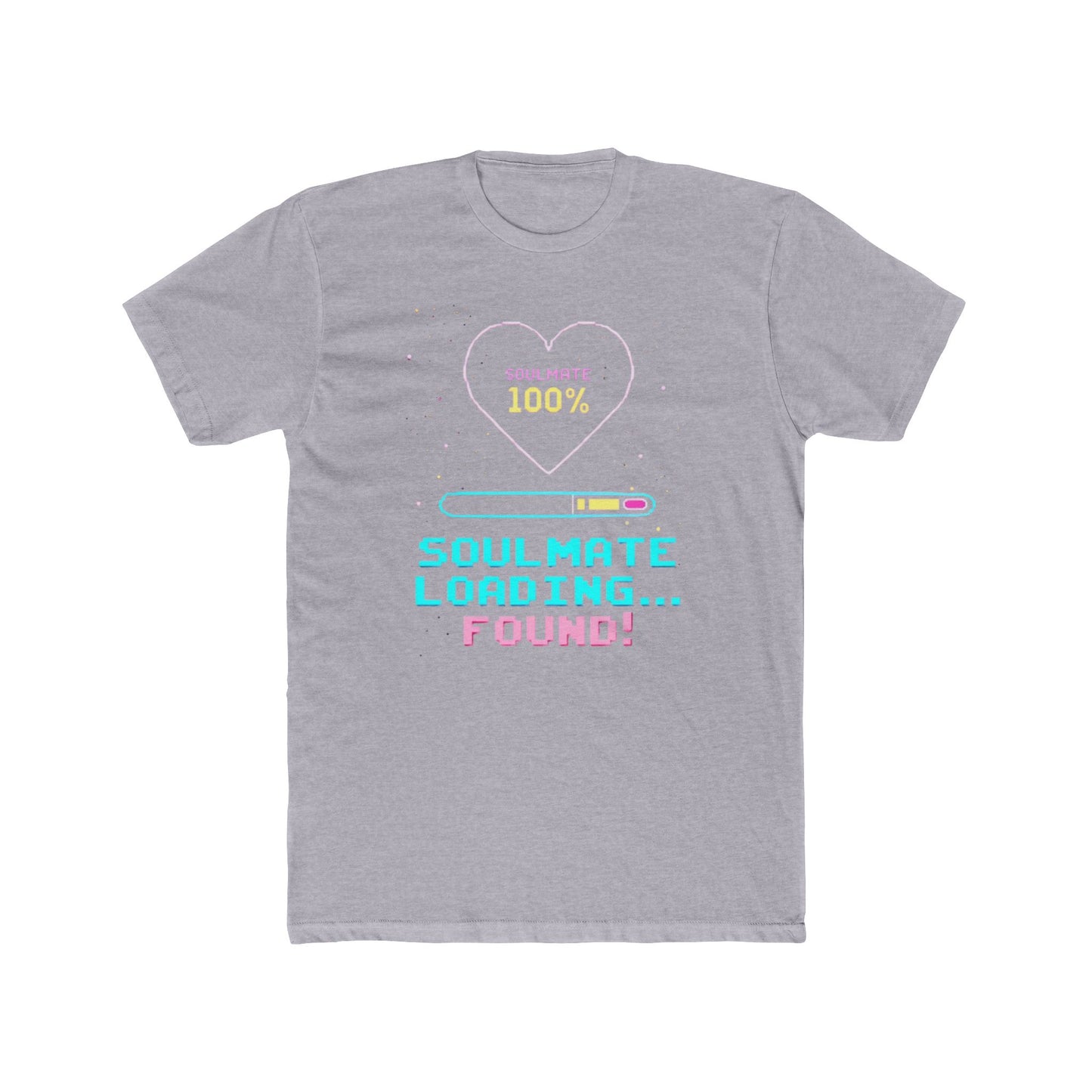 Soulmate Loading Found! T-Shirt — Retro Neon Love Tee