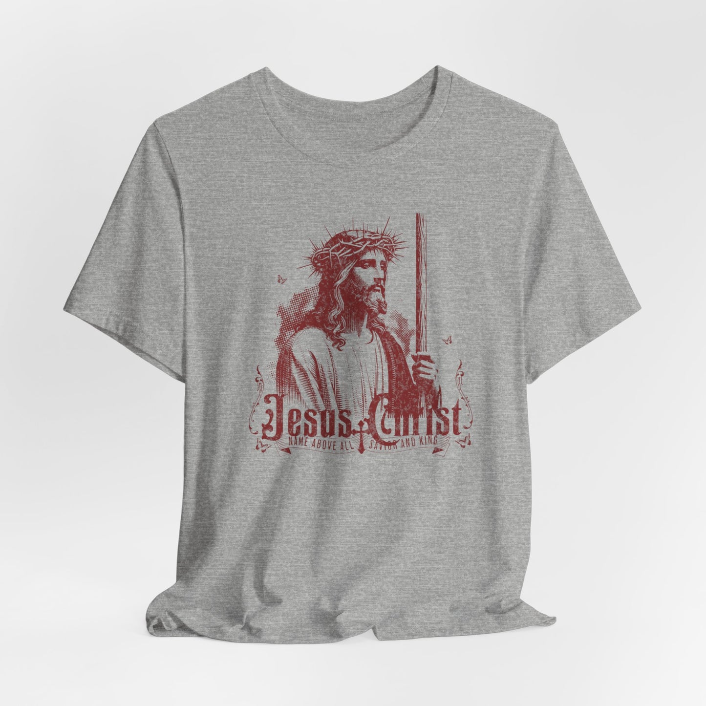 Jesus Christ iconic Tee – Christian Faith T‑Shirt with Crown of Thorns Design