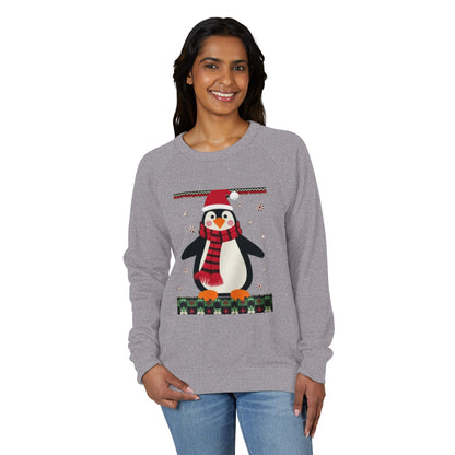 Penguin Holiday Weather Raglan Crewneck