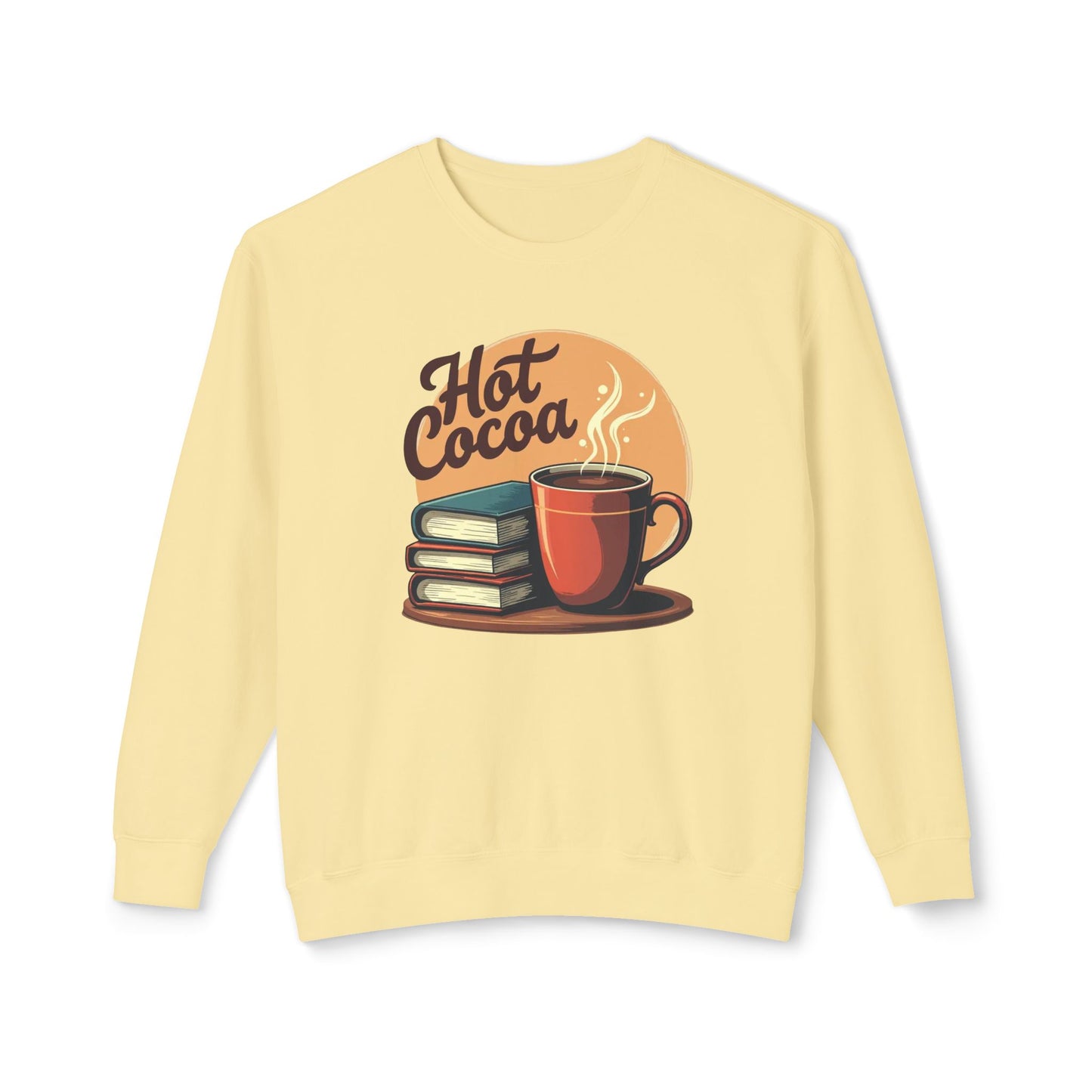 Hot Cocoa & Books Sweatshirt — Cozy Reading Crewneck