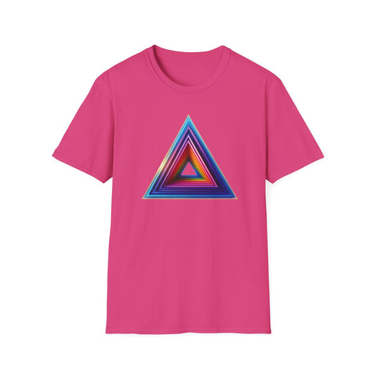 Triangle Rainbow, Unisex Softstyle T-Shirt - Psychonaut Swag