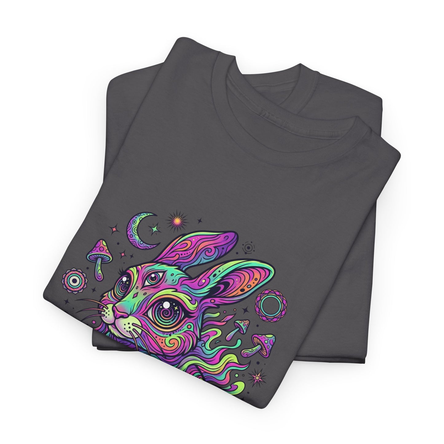 Psychedelic Bunny, Unisex Heavy Cotton Tee