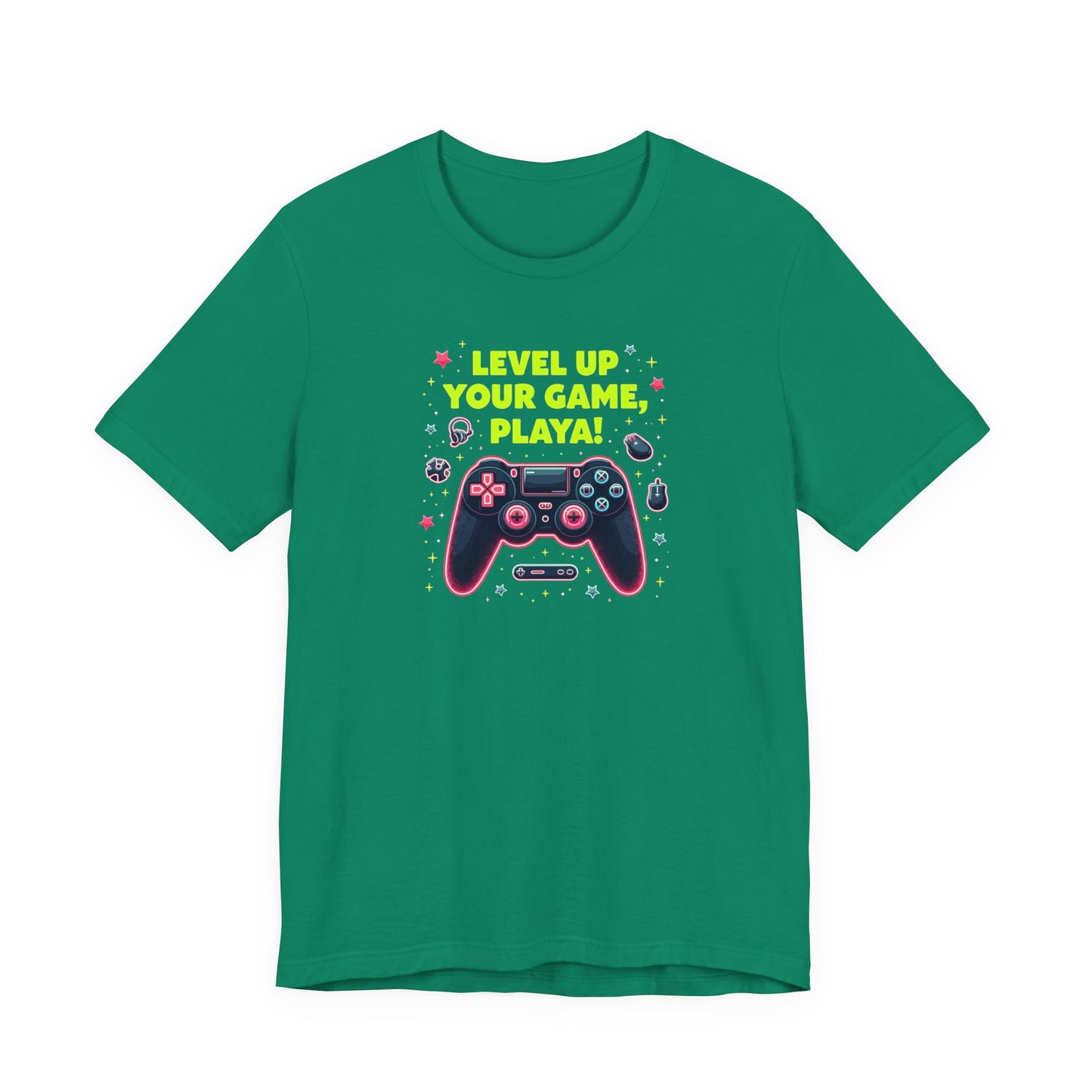 Level Up Your Game Playah! Gaming T-Shirt — Retro Controller Design