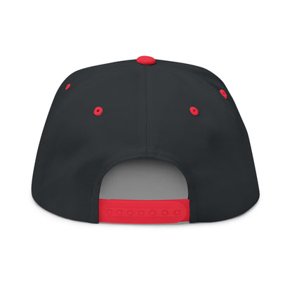 Sports Massage, Embroidered Flat Bill Cap — 'Body in Motion Sports Massage' Logo Snapback