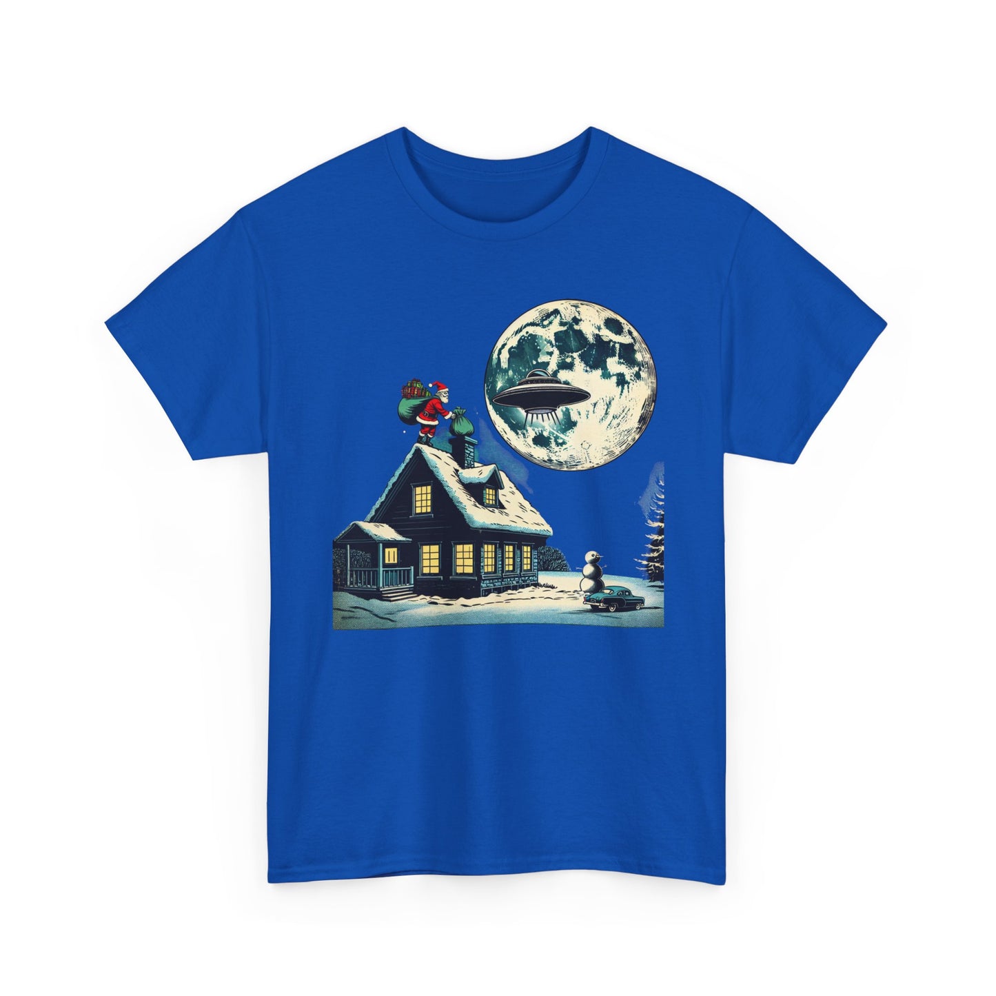 Christmas Santa UFO, Unisex Tee
