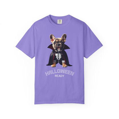 Funny French Bulldog Vampire T-Shirt, Pet Lover Gift, Halloween Costume Tee, Dog Theme Apparel, Unisex Graphic Shirt