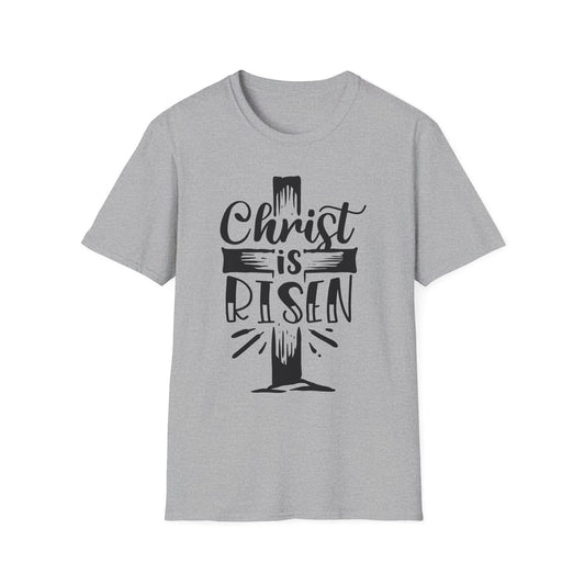 Christ is Risen, Crucifix Unisex Softstyle T-Shirt