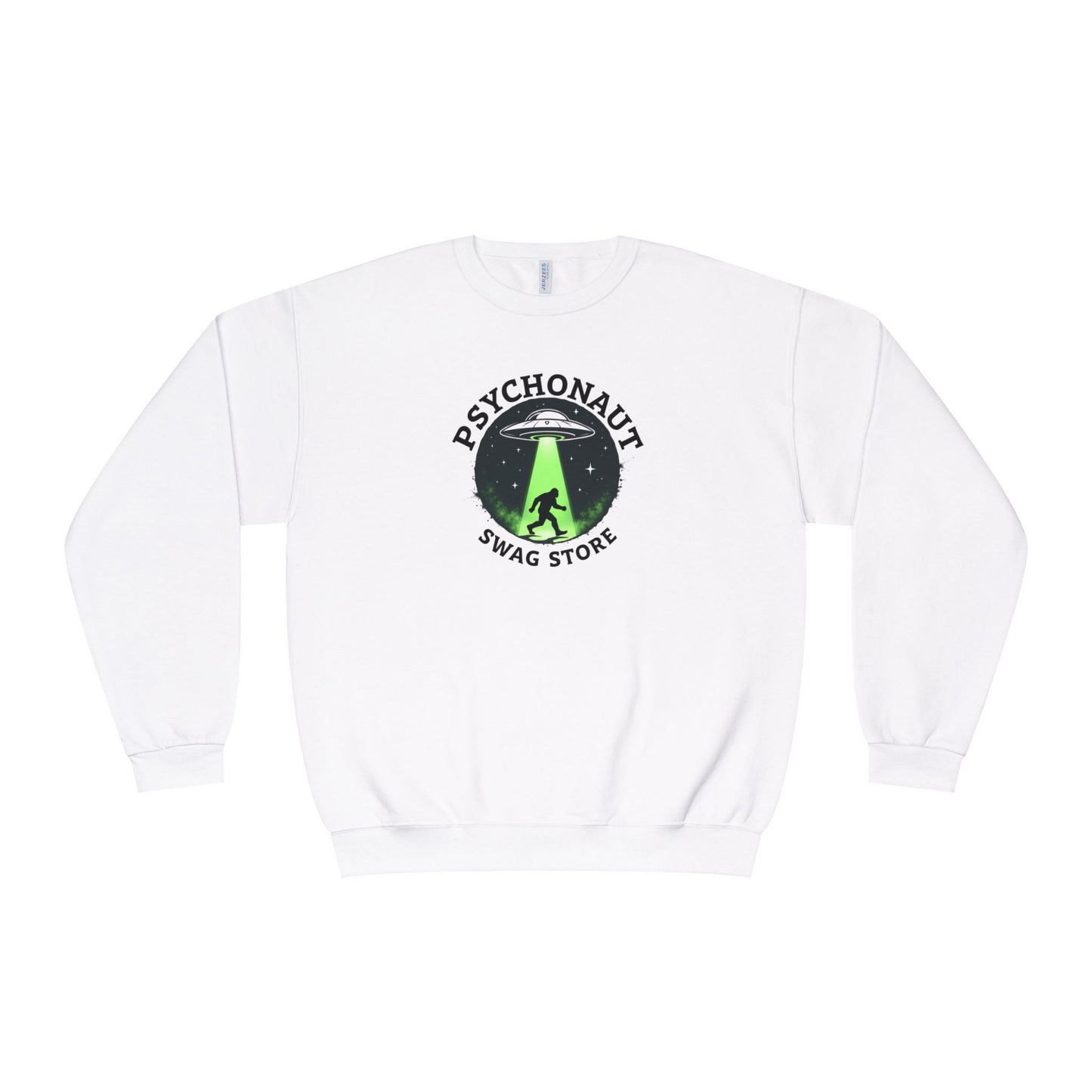 Psychonaut Swag Crewneck Sweatshirt – UFO Abduction Graphic Pullover