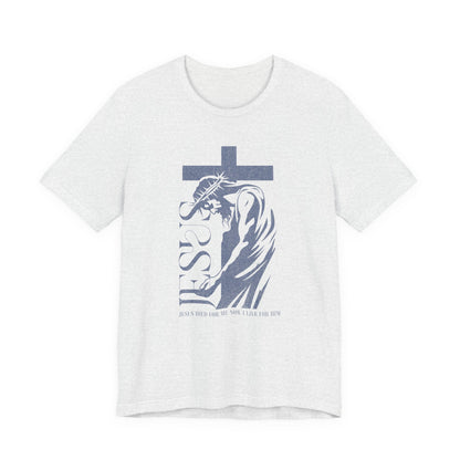 Christian Jesus Tee — Crown of Thorns Cross Graphic T-Shirt