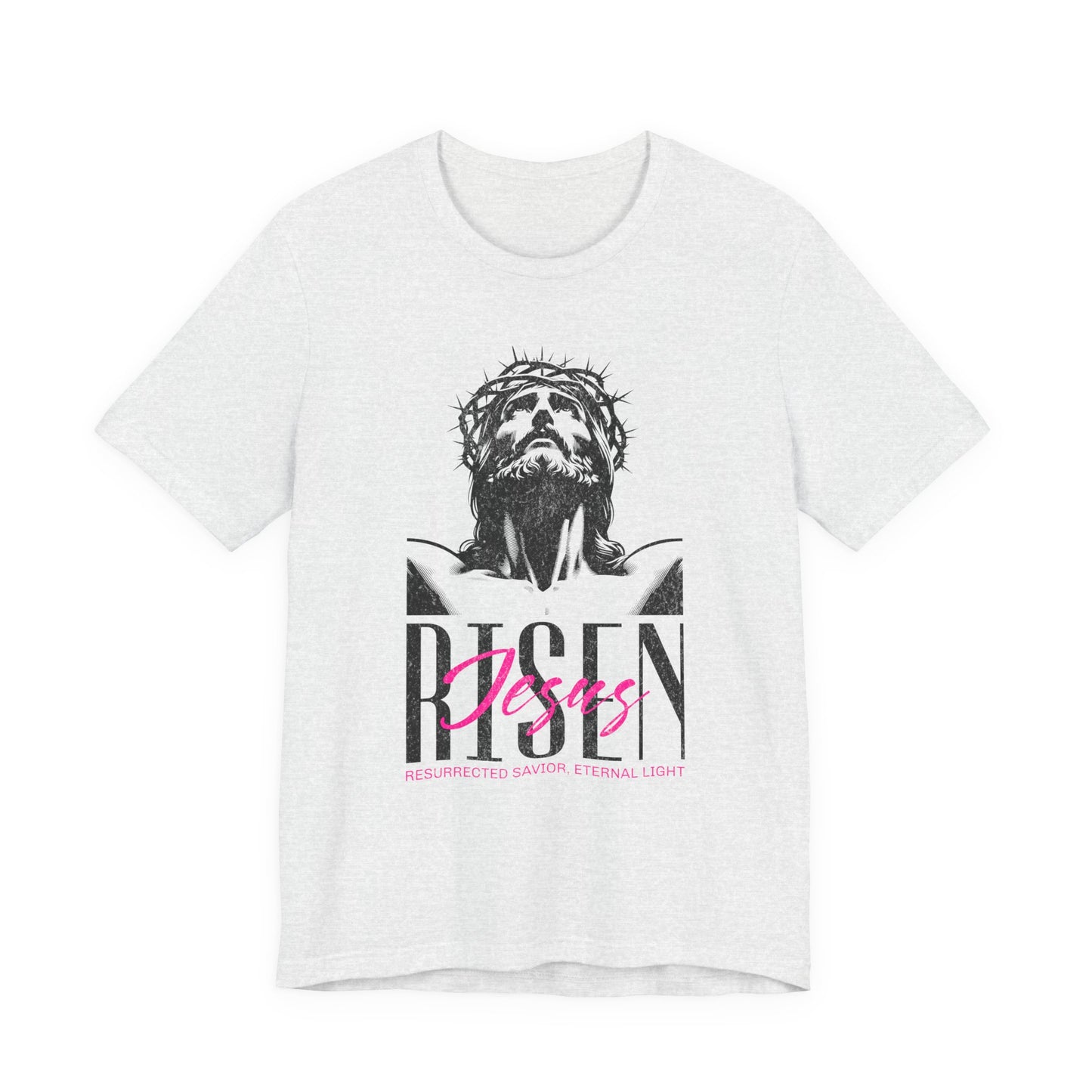 Risen Jesus Portrait Tee — Christian Easter Resurrection T-Shirt
