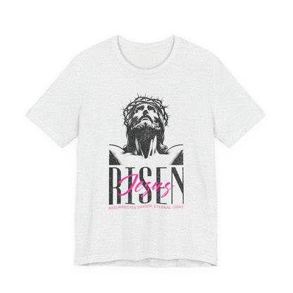 Risen Jesus Portrait Tee — Christian Easter Resurrection T-Shirt