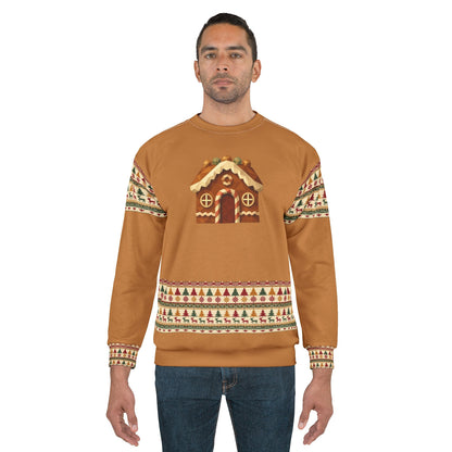 Iconic Gingerbread Home Christmas Sweatshirt