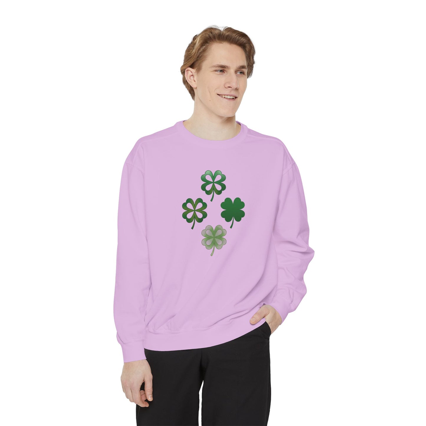 Clovers Unisex Garment-Dyed Sweatshirt