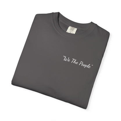 We the People/flag,  Unisex Garment-Dyed T-shirt - Psychonaut Swag