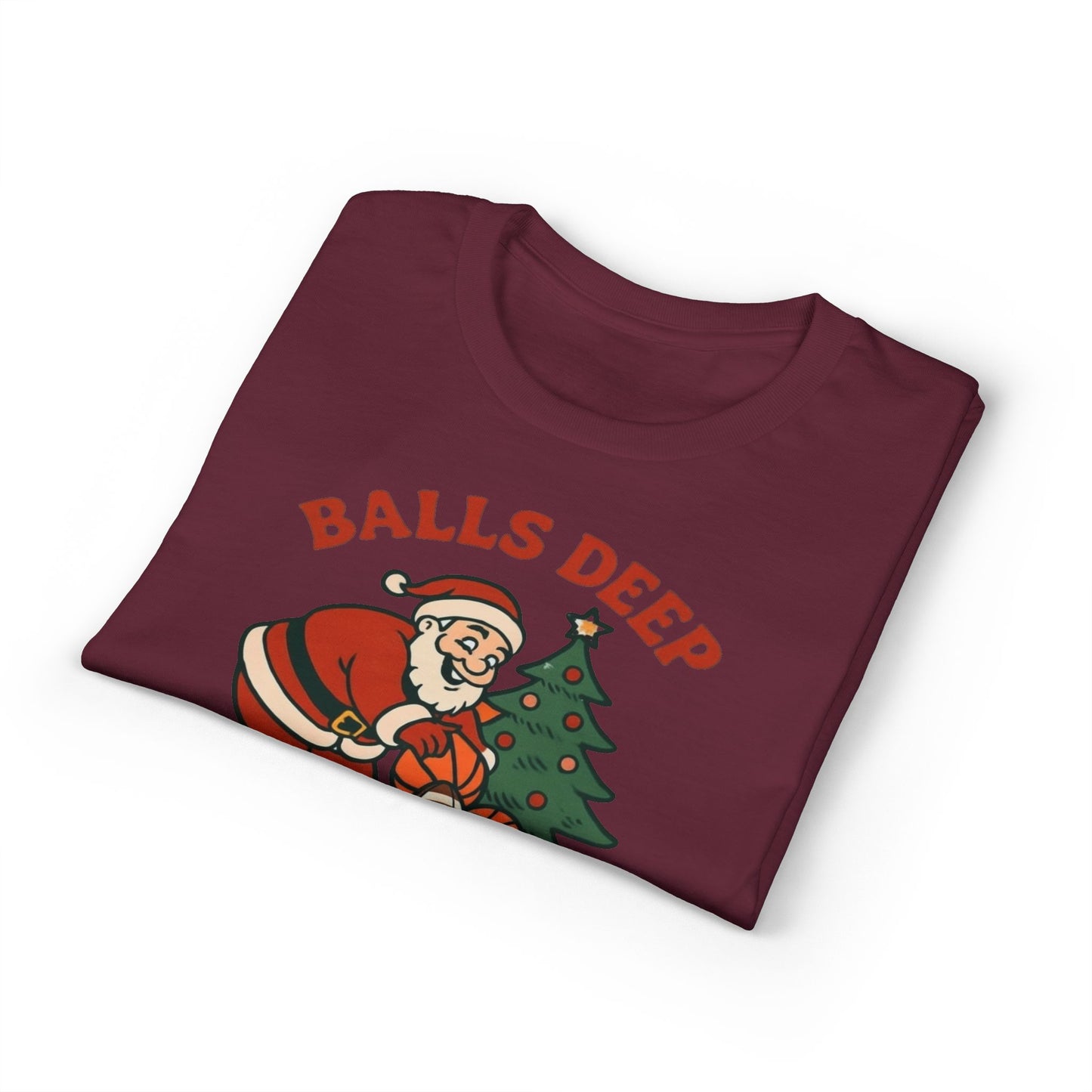 Santa Balls Deep, Unisex DryBlend® T-Shirt