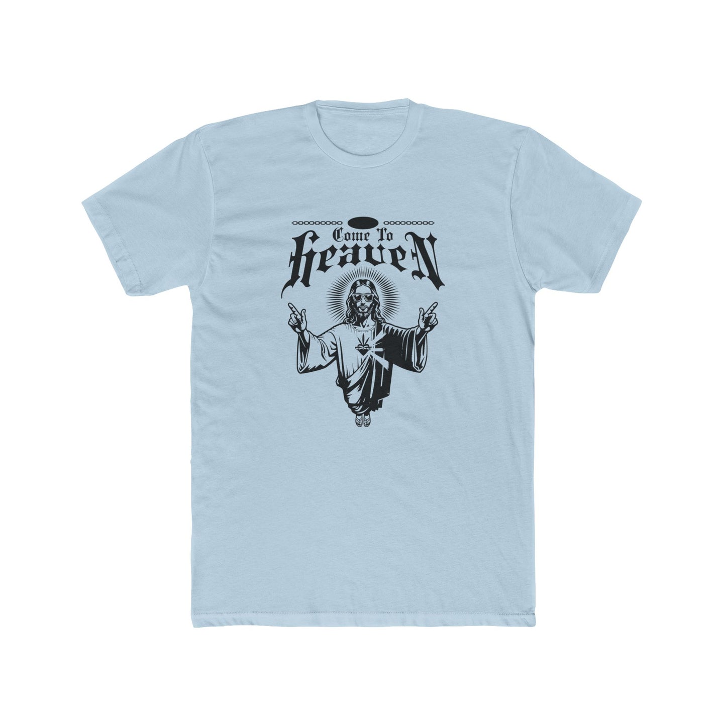 "Come to Heaven" Religious Graphic Tee — Vintage Jesus Illustration T-Shirt