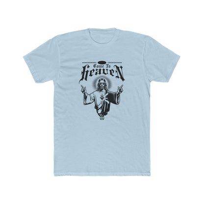 "Come to Heaven" Religious Graphic Tee — Vintage Jesus Illustration T-Shirt