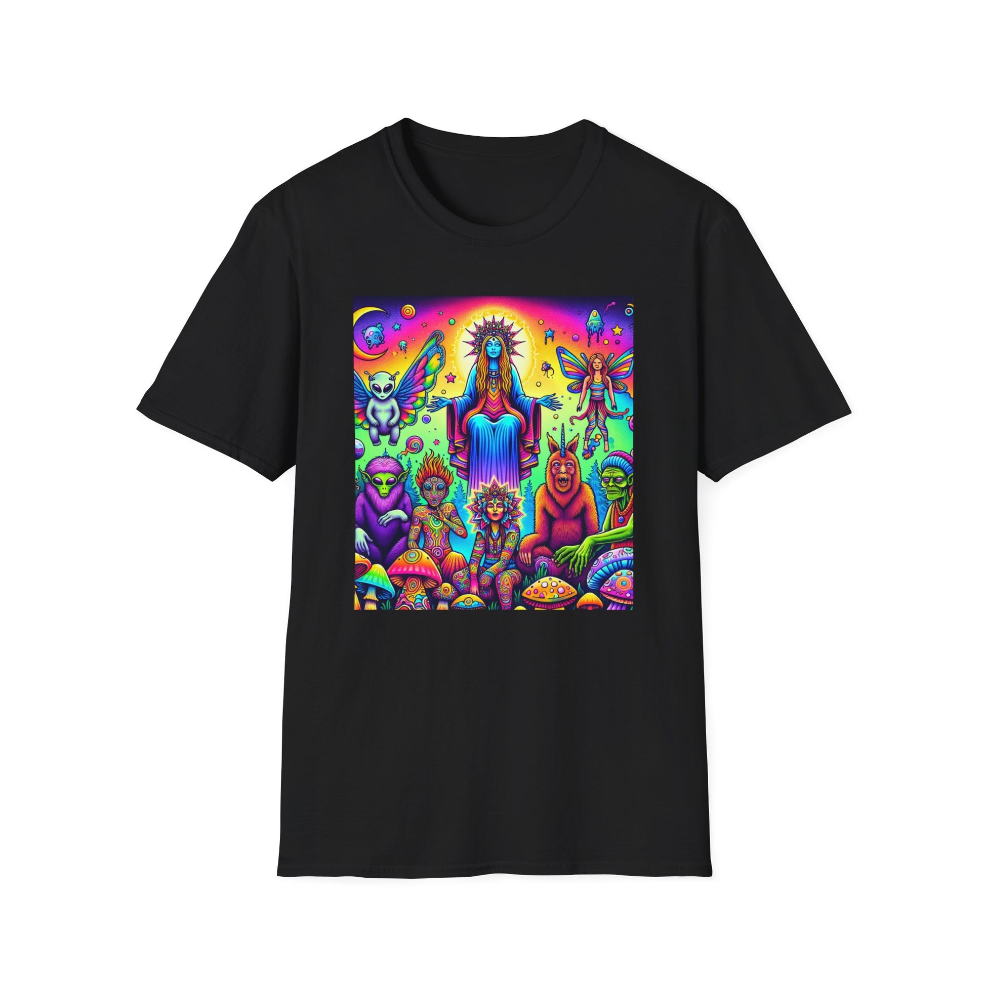 Mythical Creatures Unisex Softstyle T-Shirt - Last Supper Style - Psychonaut Swag