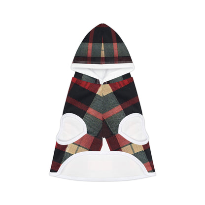 Plaid, red/black, Pet Hoodie, Hoodies for hounds - Psychonaut Swag