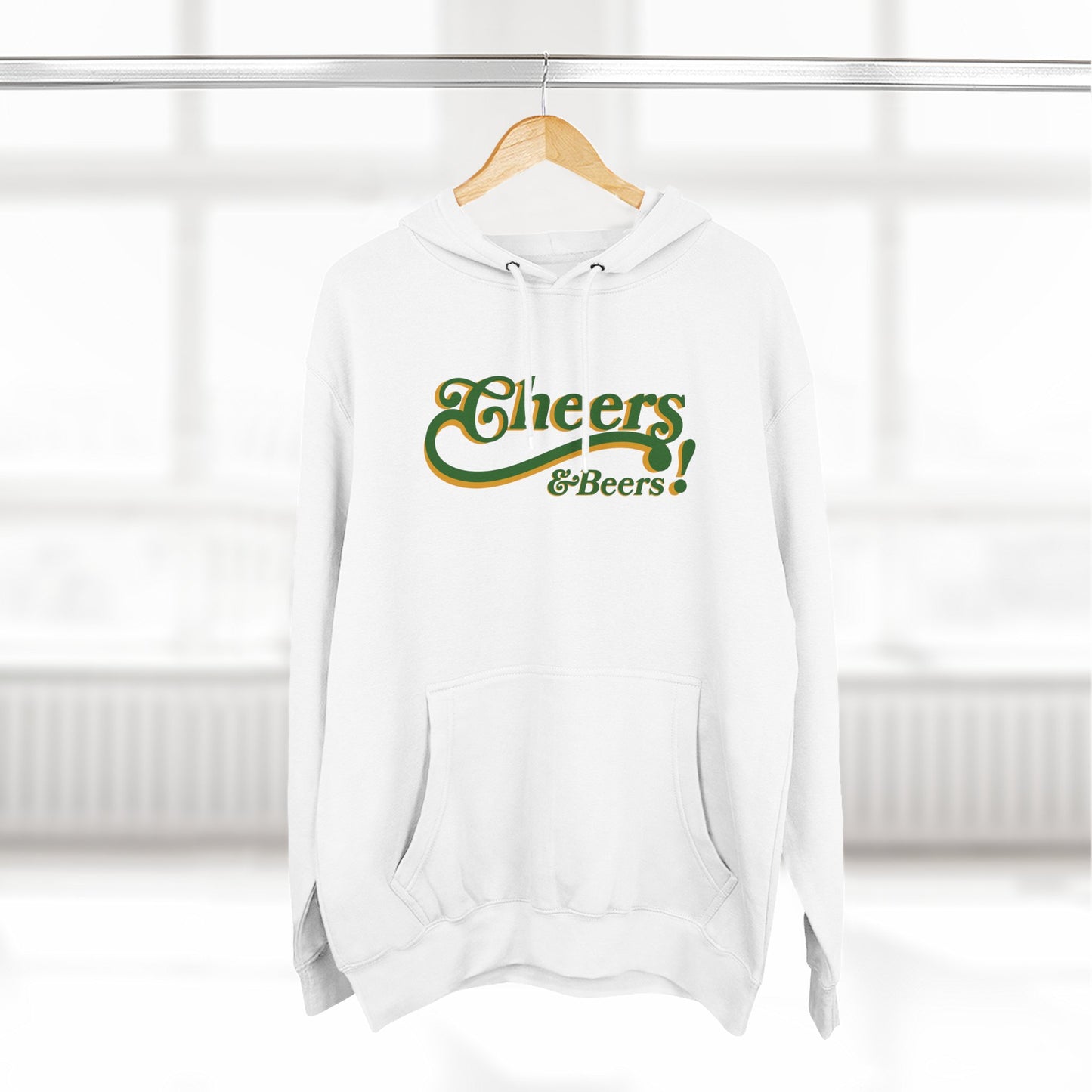 Cheers & Beers Hoodie — Retro Script St. Patrick’s Day Sweatshirt