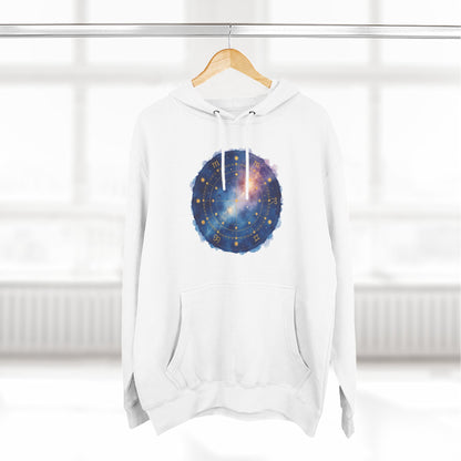 Galaxy Constellation Hoodie — Cosmic Star Map Fleece Pullover