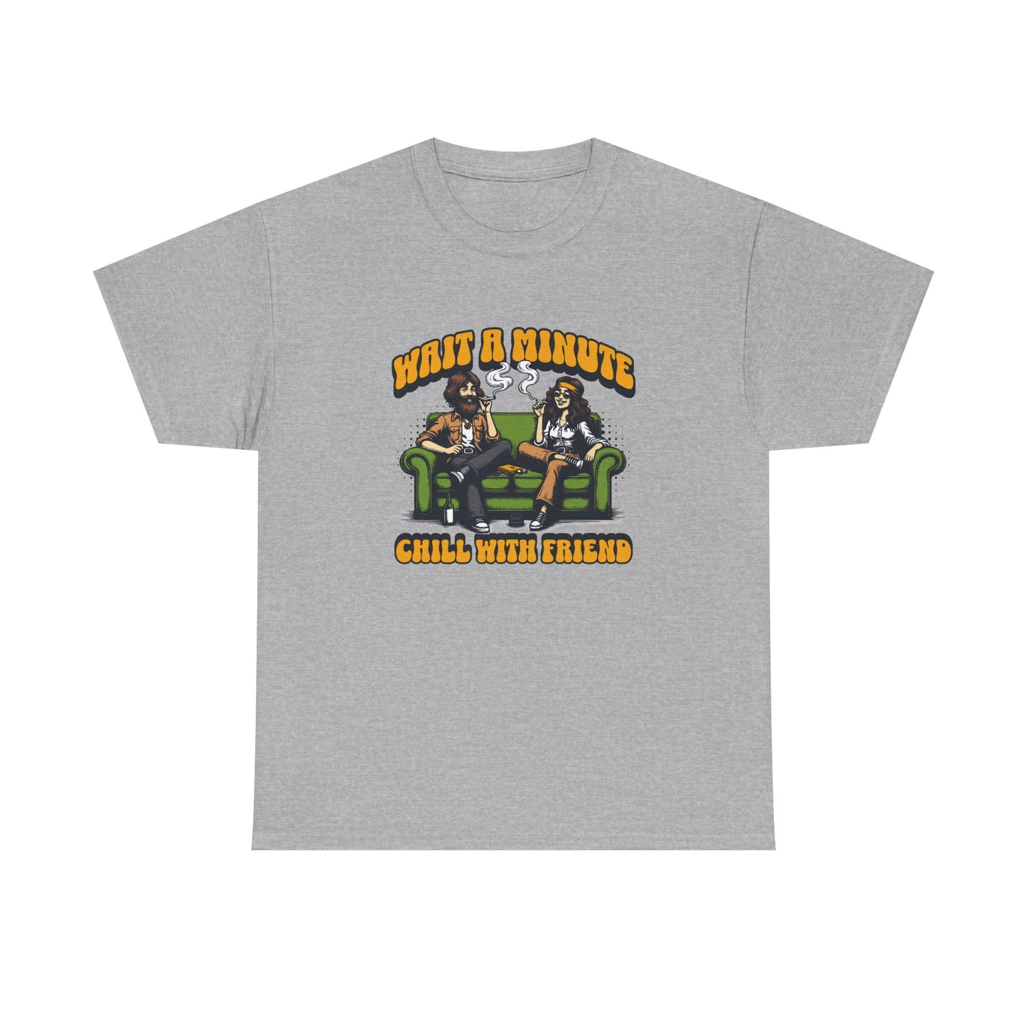 Chill with friends, Unisex Heavy Cotton Tee