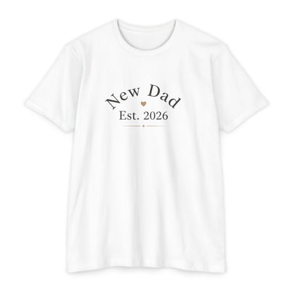New Dad 2026, Unisex CVC Jersey T-shirt