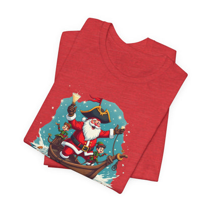 Santa in Gondola Christmas Tee