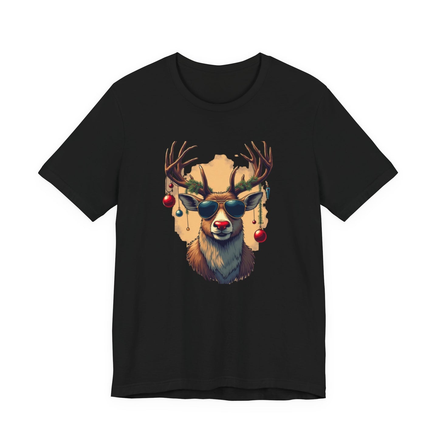 Rudolph the Party Animal, Unisex Jersey Short Sleeve Tee