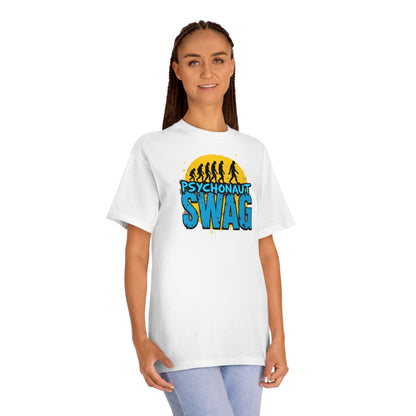 Psycho Swag Unisex Classic Tee - Trendy Graphic T-Shirt for Gamers & Psychonauts, Quirky Gift, Casual Wear, Unique Fashion - Psychonaut Swag