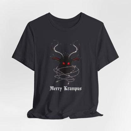 Krampus Graphic Tee — "Merry Krampus" Holiday Horror T-Shirt